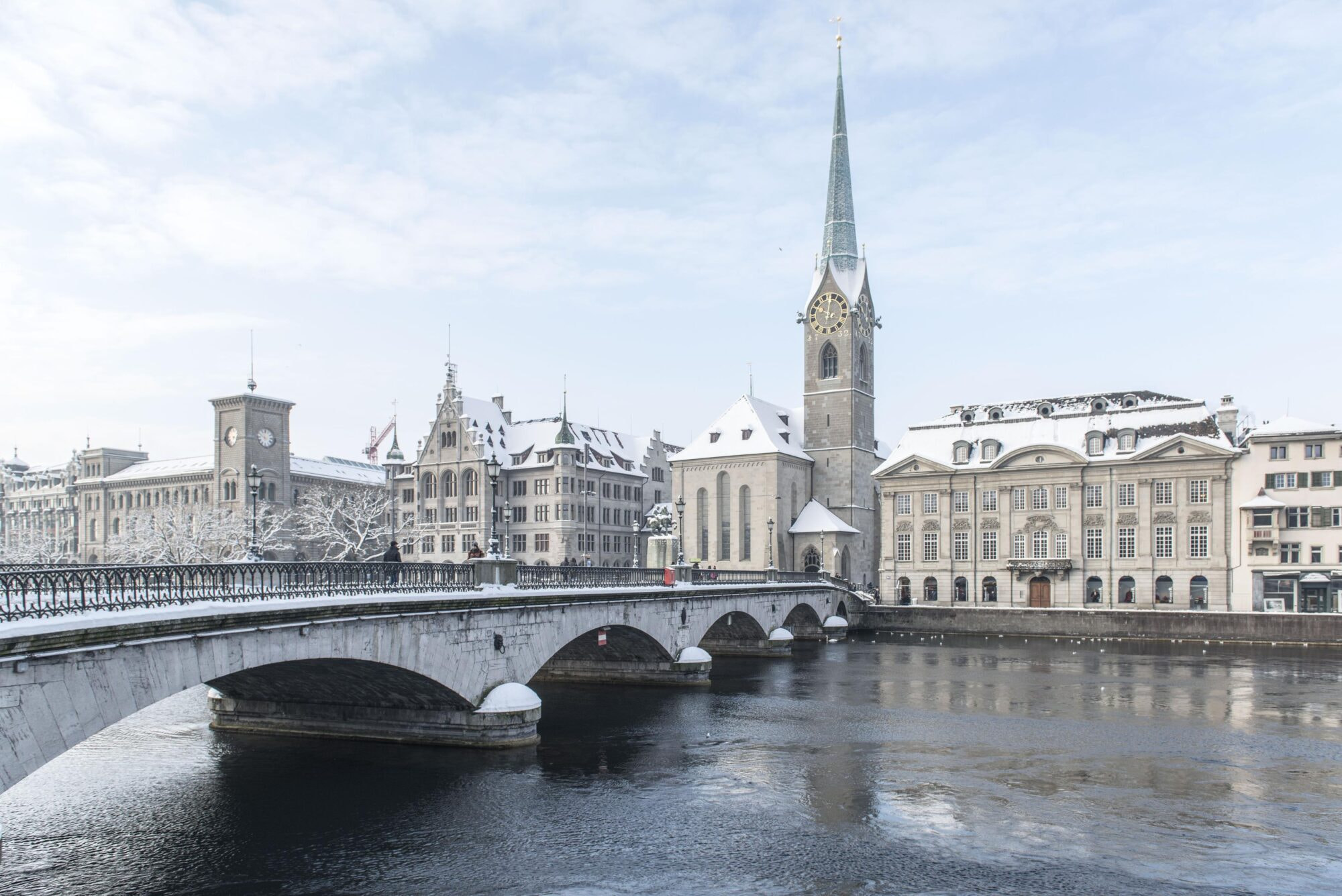 ZUERICH CENTRO STORICO FRAUMUENSTER INVERNO